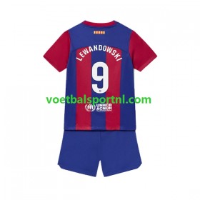 FC Barcelona Robert Lewandowski 9 Kind Thuis Tenue 2023-24